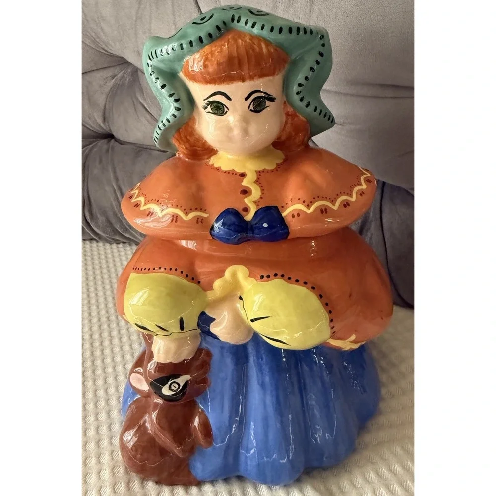 Vintage Regal China Goldilocks Cookie Jar 5480 Rare Auburn Red Hair 1950s Signed